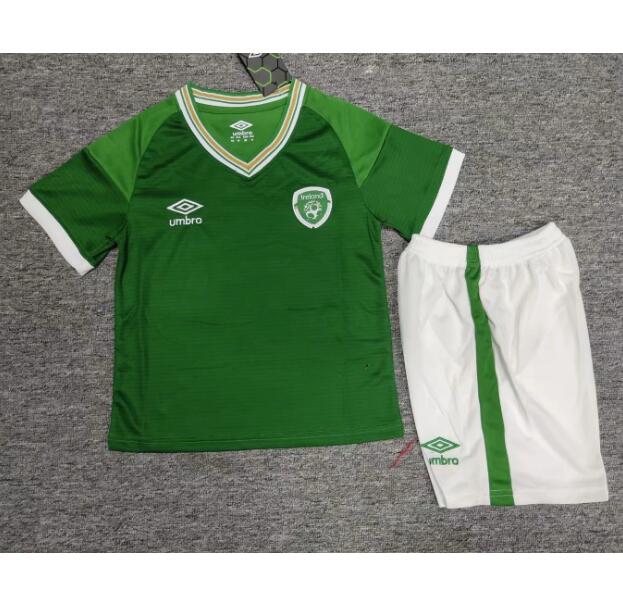 Kids Ireland Home Soccer Kits Shirt With Shorts 2020/21